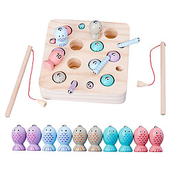 Avis En bois Jeu de Pêche Magnétique, Motricité Fine Jouet Puzzle, montessori Préscolaire Cadeau pour Enfant Kid Apprentissage avec 2 Pôle