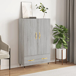 Maison Chic Buffet,Meuble de Rangement,commode pour salon,Cuisine sonoma gris 69,5x31x115 cm bois d'ingénierie -MN47010