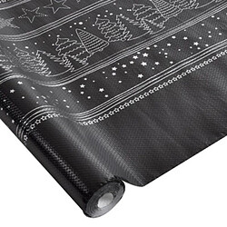 Paris Prix Nappe Jetable Chromée 1,18x5m Noir