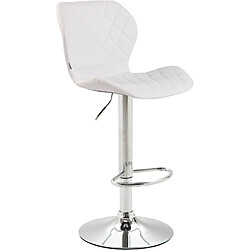 Non Tabouret de bar liège simili cuir chrome