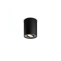 Ledkia Plafonnier White Ambiance Pillar GU10 Hue Noir