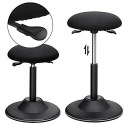 Acheter Helloshop26 Tabouret ergonomique siège de travail rotatif à 360° tabouret assis debout hauteur réglable 50-70 cm avec patin antidérapant 12_0000970