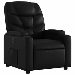 Avis Maison Chic Fauteuil Relax pour salon, Fauteuil inclinable électrique Noir Similicuir -GKD11325