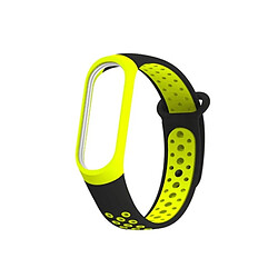 Wewoo Bracelet pour montre connectée Bande de en silicone coloré Xiaomi Mi Band 3 et 4 Vert 