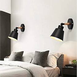 Avis Universal Creative Petite lampe murale Chambre Chambre Tour de chevet Tour de chevet (noir, ampoule non inclus)