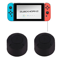 Wewoo Pour Nintendo Switch Game Bouton noir Silicone Caps Housse de protection 2 PCS