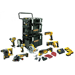 Pack 8 outils sansfil XR Dewalt DCK853P418 V 4 batteries 5 Ah chargeur coffret