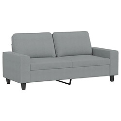 Avis vidaXL Ensemble de canapés 2 pcs gris clair tissu