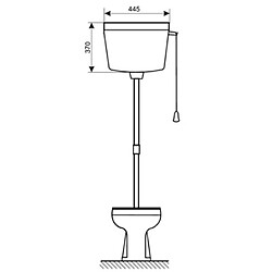 Réservoir haut à chaînette - GARIS - W01-300G