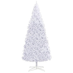 vidaXL Sapin de Noël artificiel 400 cm Blanc