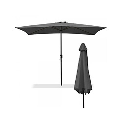 Imperial Relax Parasol droit rectangulaire VIENA en fibre 2x3 m 