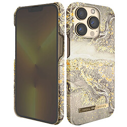 iDeal of Sweden Coque pour iPhone 13 Pro Marbré Luxe Ultra fine Sparkle Greige Marble Beige