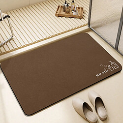 LUUCOZK Tapis de bain antidérapants absorbants à séchage rapide, tapis de décoration de salle de bain-KEEPCLEAN Tan-40 x 60CM