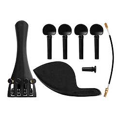 Violon Cordier Mentonnière Endpin Piquets Violon DIY Pièces Accessoires 1: 2