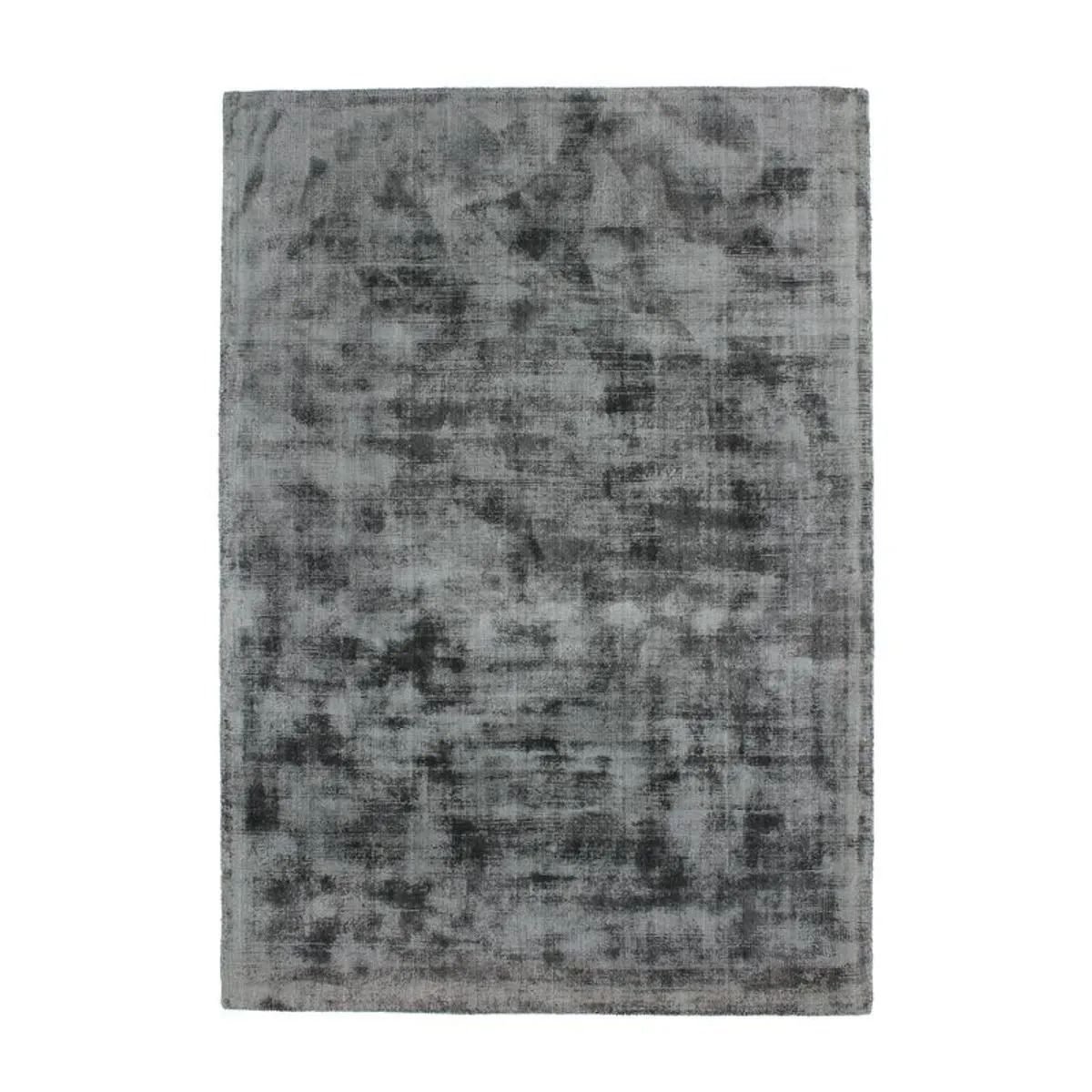 Thedecofactory LUXURY - Tapis en viscose effet soyeux gris foncé 120x170