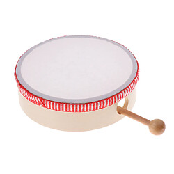 1 set main percussion caisse claire avec des bâtons enfants jouets musicaux bois 6 pouces