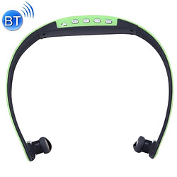 Wewoo Casque Bluetooth Sport vert pour les smartphone et iPad ordinateur portable MP3 ou d'autres périphériques audio imperméable à l'eau sans fil stéréo sans écouteurs intra-auriculaires casque,