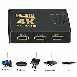 INECK® Repartiteur Switch Hdmi (Sortie 3 Ports) 4K