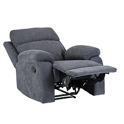 Acheter Vente-Unique Fauteuil relax en tissu TOLZANO - Anthracite