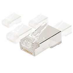 Abi Diffusion Connecteur 8/8 RJ45 blindé - avec insert par 10