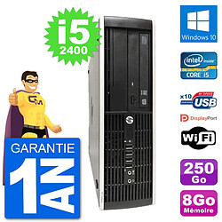 PC HP Compaq Pro 6300 SFF Intel i5-2400 RAM 8Go Disque Dur 250Go Windows 10 Wifi - Occasion