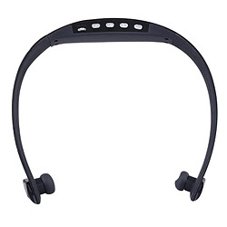 Wewoo Casque Bluetooth Sport noir pour les smartphone et iPad ordinateur portable MP3 ou d'autres périphériques audio imperméable à l'eau sans fil stéréo sans écouteurs intra-auriculaires casque,