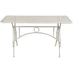 Biscottini Table Amovible En Fer Forgé Finition Rou