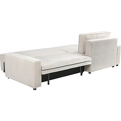 Acheter Palozi Sofa Canapé d'angle convertible et reversible en velours côtelé Montaigne - 3 places - Beige