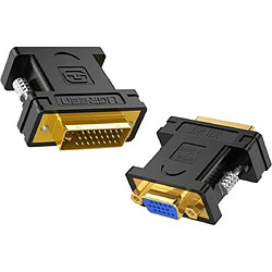 UGreen DVI-I - D-Sub (VGA) noir (UGR305BLK) Adaptateur AV Ugreen DVI-I - D-Sub (VGA) Noir (UGR305BLK)