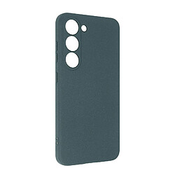 Avizar Coque pour Samsung Galaxy S23 Silicone Flexible avec Détails pointillés gris 