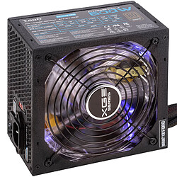 Alimentation TooQ Gaming XGE II avec ventilateur avec LED de 140 mm PFC actif 600 W