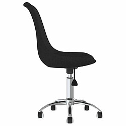 Acheter Maison Chic Chaise Gaming | Chaise pivotante de bureau Ergonomique Fauteuil Noir Tissu -GKD34054