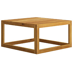 Avis vidaXL Table basse 68x68x29 cm Bois d'acacia solide