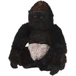 Wild Republic peluche gorilla cuddlekins de 30 cm noir