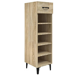 vidaXL Armoire à chaussures Chêne Sonoma 30x35x105cm Bois d'ingénierie