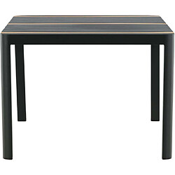 Acheter Venture Home Table de repas extérieure 4 places Togo noir.