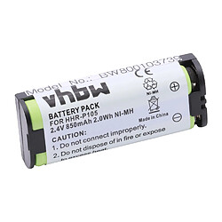 vhbw NiMH batterie 800mAh (2.4V) pour téléphone fixe sans fil Panasonic KX246, KX2621, KX2622, KX2632, KX571 comme CPH-508, BBTG0658001, etc. 