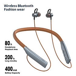 GUPBOO Casque Bluetooth avec fermoir magnétique et microphone 