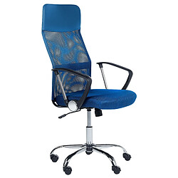 Beliani Chaise de bureau Bleu DESIGN 