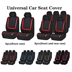 Avis Wewoo Siège de voiture universel housse de en tissu de polyester automobile de protection de de véhicule accessoires intérieurs 4pcs ensemble bleu