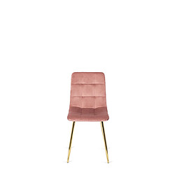 Vivaldi Chaise York Rose Velours