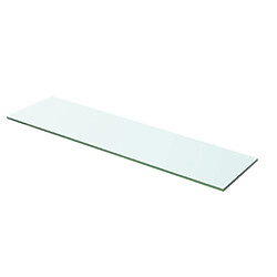 Helloshop26 Panneau pour étagère verre transparent 60 x 12 cm 2702187/2 