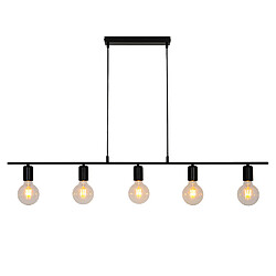 Sampa Luminaire de plafond Lina réglable 5 ampoules métal noir compatible LED Suspension Lina de la marque Sampa Helios en métal noir, puissance maximale de 40W et un culot d ...