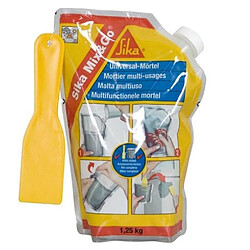 Mortier de réparation prêt à mélanger - SIKA Mix & Go - Gris - 1,25kg