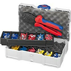 KNIPEX Coffret de sertissage cosses, 286 pièces, pour section de conducteur : 0,5-6 mm² 