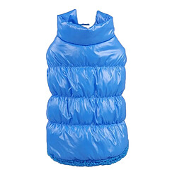 Pet Dog Puppy Cat Chaud Rembourré Coat Down Jacket Vest Vêtements Apparel Bleu XL