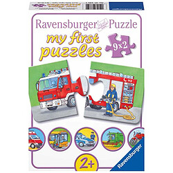 Ravensburger - 07332 - Mes Premiers Puzzles - Les Véhicules - 9 x 2 Pièces 