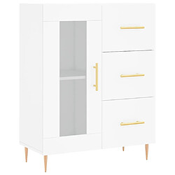 Maison Chic Buffet,Meuble de Rangement,commode pour salon,Cuisine blanc 69,5x34x90 cm bois d'ingénierie -MN30245