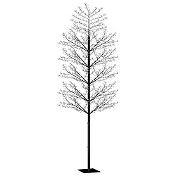 vidaXL Sapin de Noël 2000 LED bleu Cerisier en fleurs 500 cm