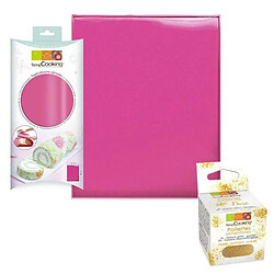 Scrapcooking Tapis silicone pour génoise 30 x 40 cm + paillettes dorées